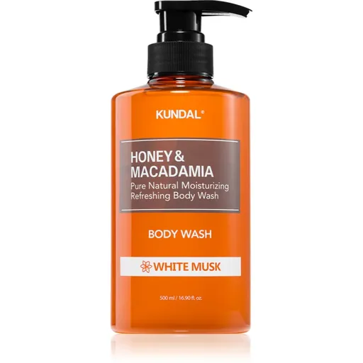 KUNDAL Honey & Macadamia White Musk jemný sprchový gel s hydratačním účinkem 500 ml