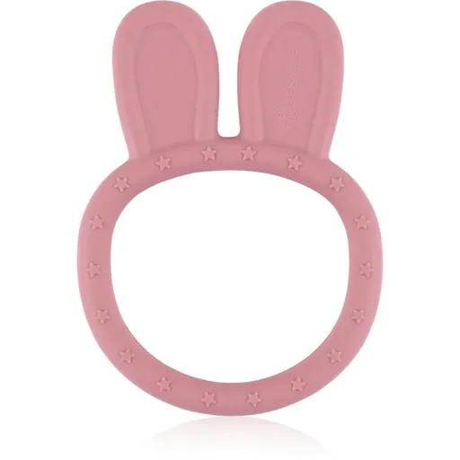 Petite&Mars Silicone teether Bunny 0m+ kousátko Dusty Rose 1 ks