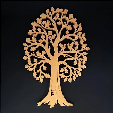 AMADEA Dřevěný strom s veverkami, masivní dřevo, výška 40 cm (20058-00)