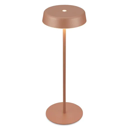 BRILONER Pala stolní lampička - 2W, 200lm, bezdrátová, LED, dotykový vypínač, stmívatelné, kávová 7668014