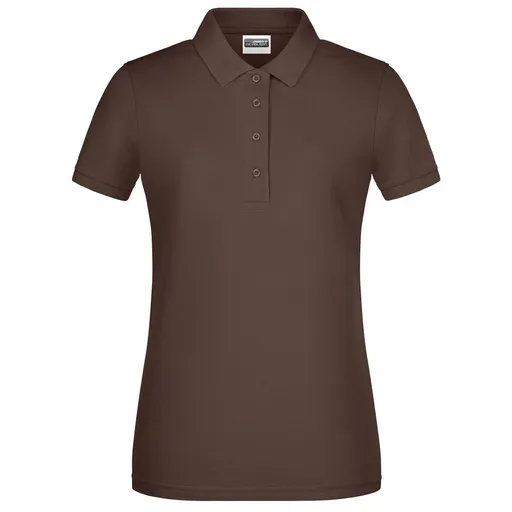 James & Nicholson (Daiber) Dámská polokošile z biobavlny 8009 - Hnědá | L