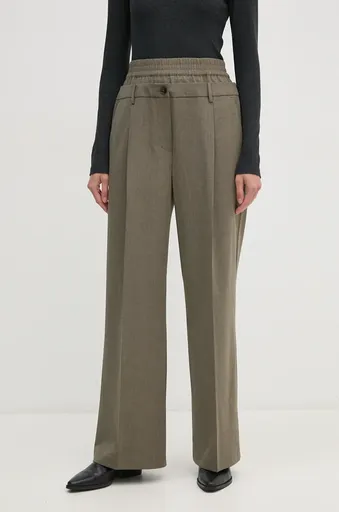 Kalhoty s příměsí vlny Sisley