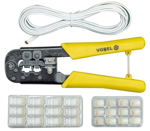 Vorel Konektorové kleště + kabel - 2,5 m