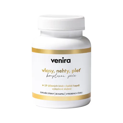 Venira Komplexní péče o vlasy, nehty a pleť 40 denní kúra 80 kapslí
