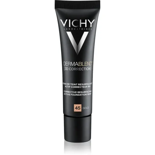 Vichy Dermablend 3D Correction korekční vyhlazující make-up SPF 25 odstín 45 Gold  30 ml