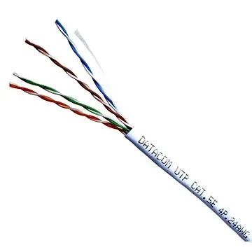 Datacom, drát, CAT5E, UTP, 305m/box bílý (1107)