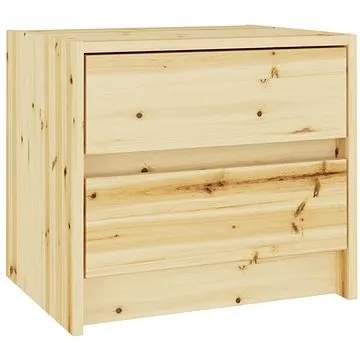 SHUMEE Noční stolek 40 × 30,5 × 35,5 cm masivní jedlové dřevo, 809212 (809212)