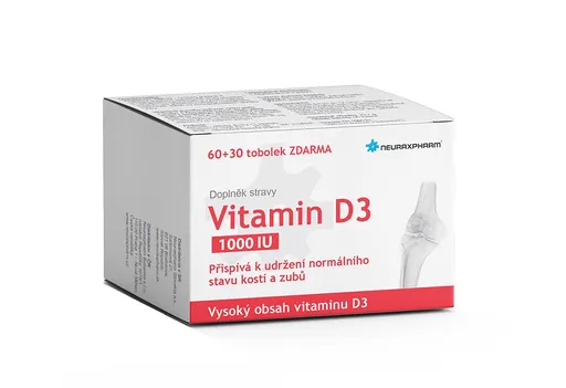 Neuraxpharm Vitamin D3 1000 IU 60+30 tobolek