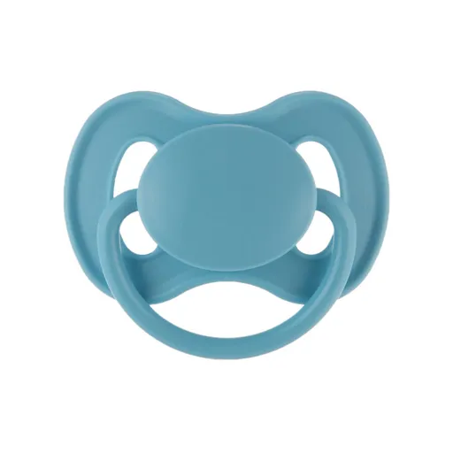 CANPOL BABIES Dudlík kaučukový s kulatou špičkou špičkou Nude 6-18m modrý