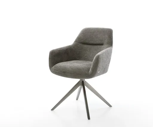 Jídelní židle Pejo-Flex bouclé Měkký tmavě béžová křížová