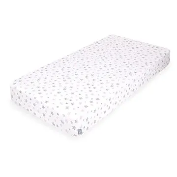 CEBA prostěradlo žerzej napínací s gumou 120 × 60 cm, Pink Stars (5907672330051)