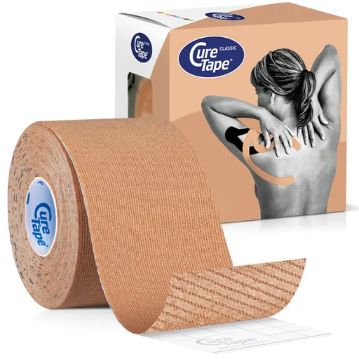 CureTape Kineziologický tejp Classic Beige 5 cm x 5 m