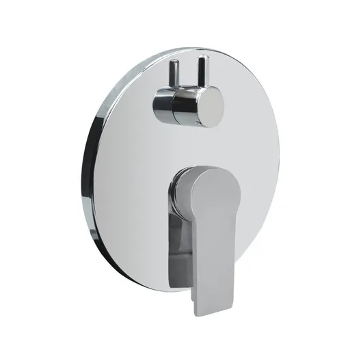 Mereo Sprchová podomítková baterie s přepínačem, Mbox, kulatý kryt, chrom CBE60106DA