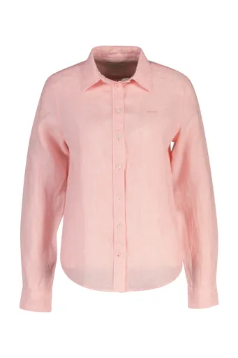 KOŠILE GANT REG LINEN LS SHIRT LILLY PINK
