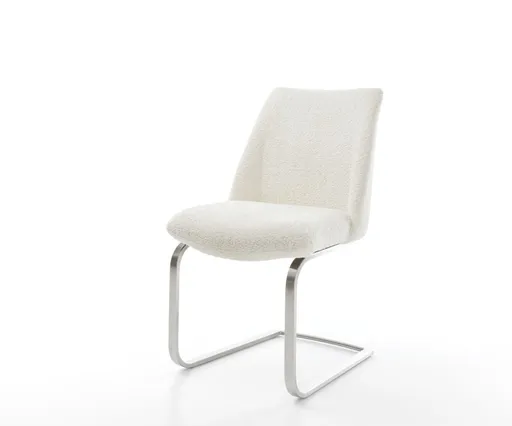 Jídelní židle Elso-Flex konzolová podnož nerezová ocel bouclé