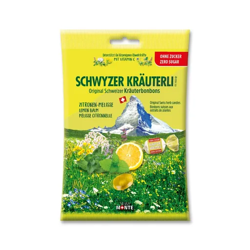 DOMACO Bylinné bonbony - Citron+meduňka bez cukru 75 g - Green idea