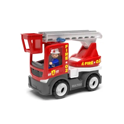 MultiGO ECO Fire - Žebřík s hasičem - auto s Igráčkem