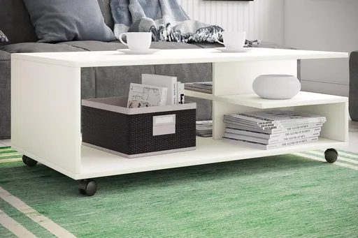 VCM Konferenční stolek Stango XL, bílý