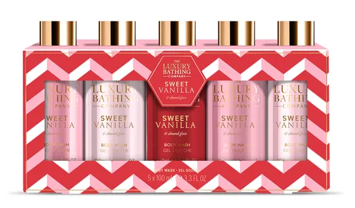 The Luxury Bathing Company Dárková sada sprchových gelů Vanilka & Mandle 5 ks