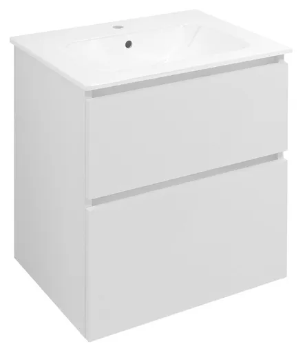 SAPHO EZARA umyvadlová skříňka 59,2x64x46cm, bílá lesk EZ601-3030