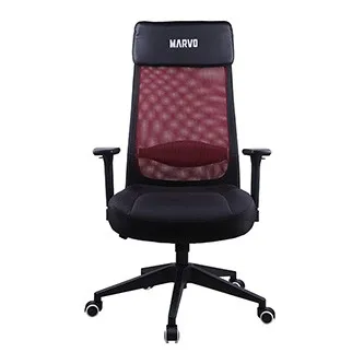 Marvo Kancelářská židle MAXIMUS, černá, prodyšná záda