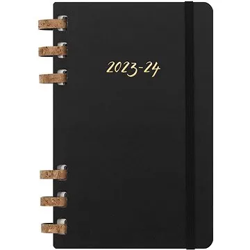 Moleskine 2023-2024 Spiral Academic L, černý (DHSPB12AMWH3Y24)