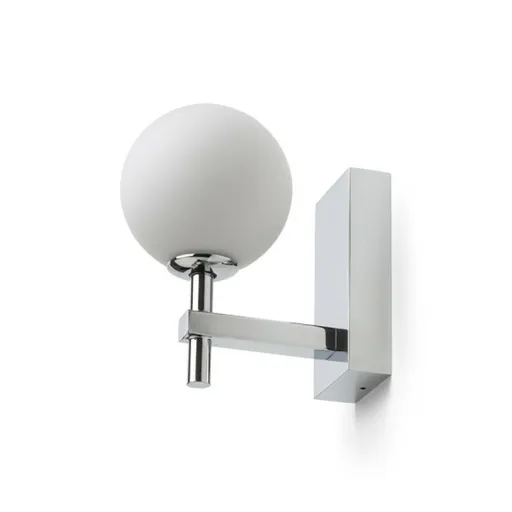 RED - DESIGN RENDL RENDL PEGGY nástěnné svítidlo chrom/opálové sklo 230V G9 6W IP44 R14388