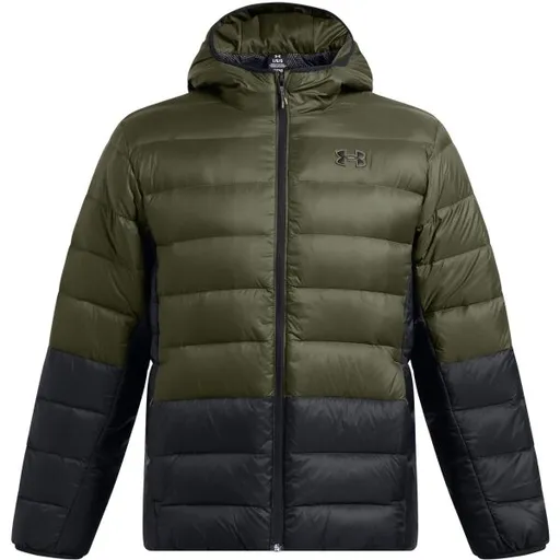 Under Armour LEGEND DOWN HOODED Pánská bunda, khaki, velikost M
