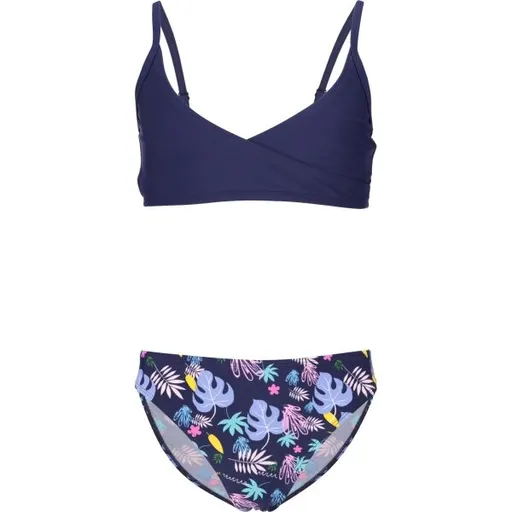 AQUOS NARYA Dívčí dvoudílné plavky, tmavě modrá, velikost 116-122