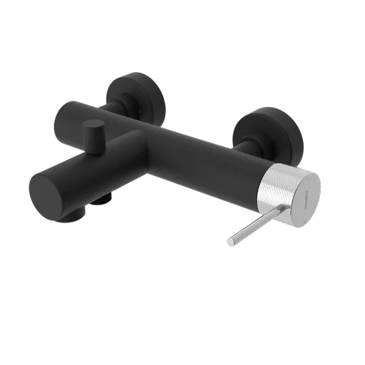 SAPHO ULTRASAN nástěnná vanová baterie, černá mat/chrom UT010VBC