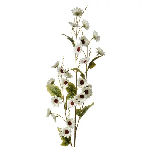 Dekorace umělá květina s bílými květy - 25*6*107 cm Clayre & Eef