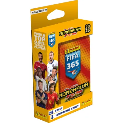 PANINI FIFA 365 2025/2026 - ADRENALYN - plechová krabička (pocket)