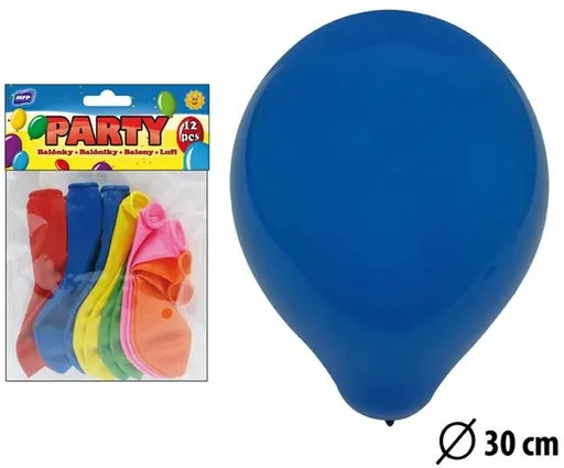 Balónek nafukovací 12ks 30cm