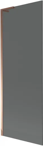 MEXEN/S Next L vanová zástěna FIX 70 x 150, grafit, růžové zlato 895-070-000-03-40-60