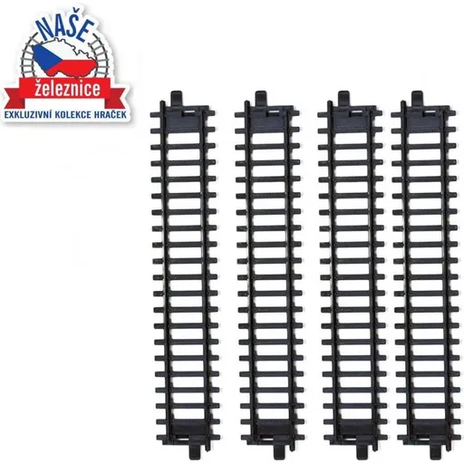 Rappa Naše železnice koleje 4 ks rovné k vlaku RegioJet nebo České dráhy