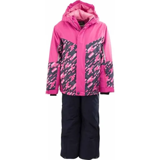ALPINE PRO PERGO Dětský lyžařský set, růžová, velikost 116-122