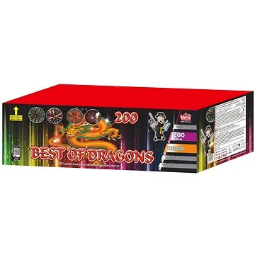 Ohňostroj - Baterie výmetnic best of dragons 200 ran  (8595596319794)