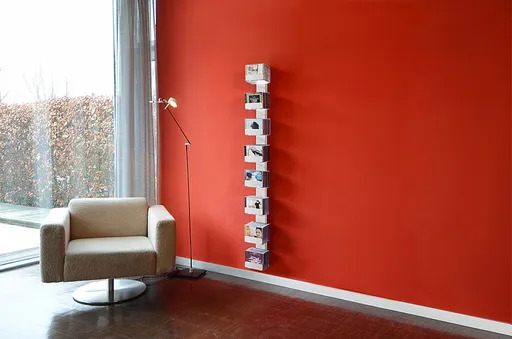 Radius design cologne Pořadač na CD 7 poliček RADIUS DESIGN (CD-BAUM weiss WAND 2 GROSS 727B) bílý