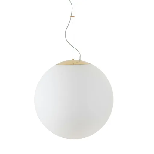 OSMONT ADR62178 ADRIA L4 HP závěsné skleněné svítidlo mosaz leštěná / bílá IP40 3000 K 59W LED