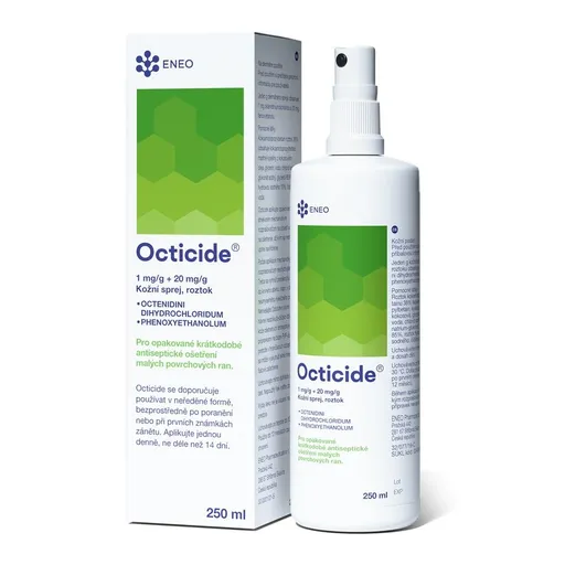 ENEO Octicide 1 mg/g + 20 mg/g kožní sprej, roztok 250 ml