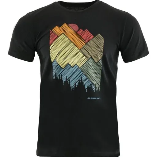 ALPINE PRO MERES Pánské triko, černá, velikost