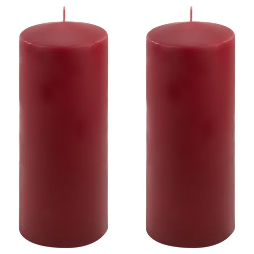 Vínová parafínová svíčka 25 cm, 180 h hoření, sada 2 ks