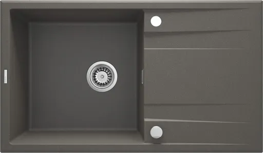 DEANTE Eridan antracit metalic Granitový dřez s odkapávačem ZQE_T113