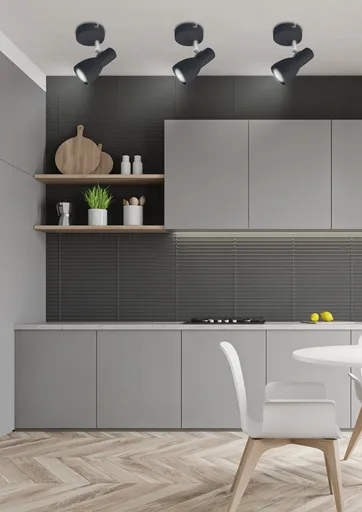 Nástěnná lampa 1X40W E14 matná černá PICARDO