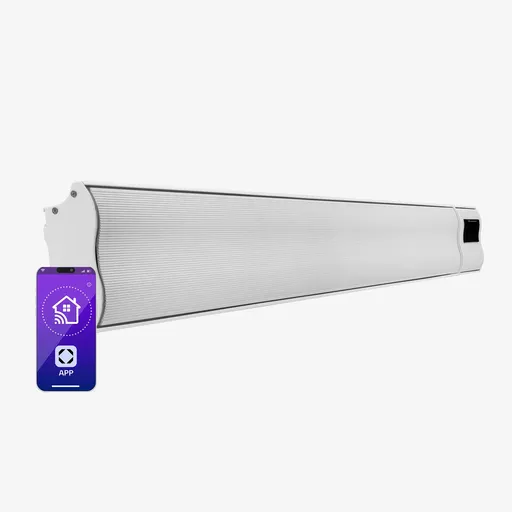 Blumfeldt Cosmic Beam Smart 24, infračervený ohřívač, 2400 W, ovládání přes aplikaci, bílý