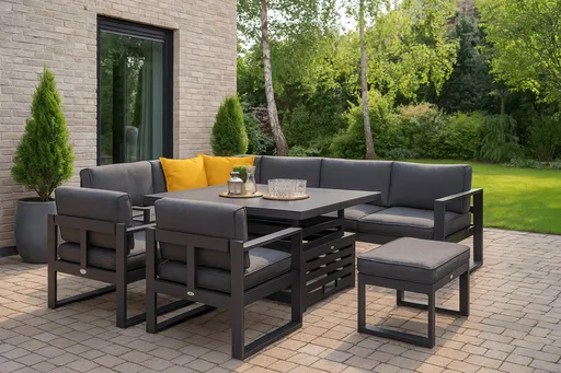 Zahradní sedací souprava 5 ks hliník