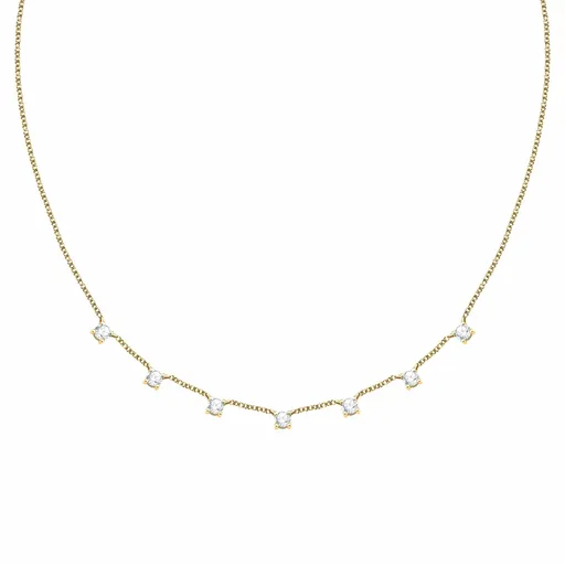 Morellato Pozlacený dámský náhrdelník s kubickými zirkony Tesori SAIW309