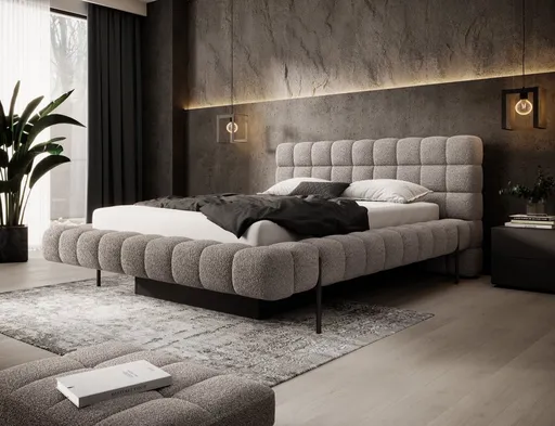 Postel Magentta s kovovým rámem 180x200