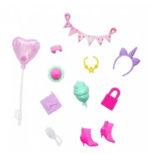 Mattel Barbie obleček s doplňky v praktickém balení HWV73