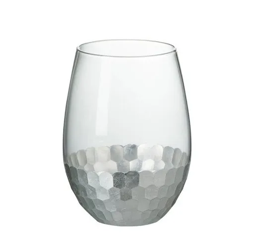 Sklenička na vodu Silver - Ø 10*12,5 cm J-Line by Jolipa